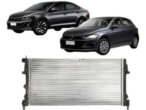 Radiador Polo 18 A 2022 Virtus 18 A 2020 1.0 C/ar Automátic