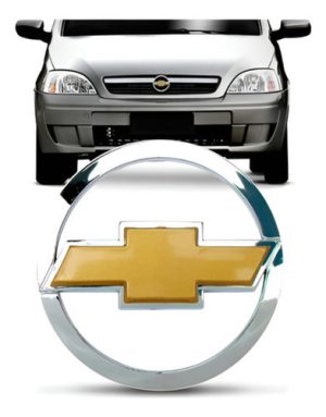 Emblema Grade Radiador Corsa 02 A 10 Montana 02 A 15 Dourado