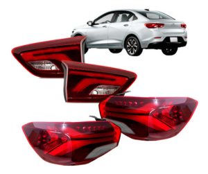 Kit Lanterna 04 Peças Onix Sedan Com Led 2020 A 2025