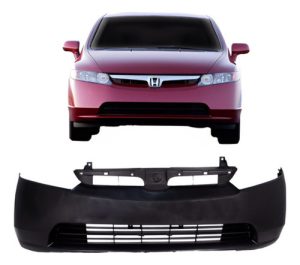 Parachoque Honda New Civic 06 2007 2008 Diant.s/ Furo Milha
