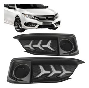 Kit Farol Milha Auxiliar Led Drl Civic 2020 2021 2022