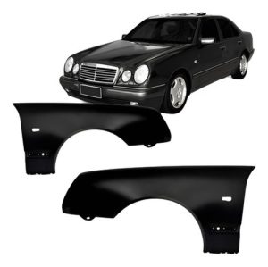 Par Paralama Mercedes E320 E420 1996 A 1999 C/ Furo Pisca