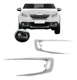 Moldura Farol Peugeot 2008 Cromada Ano 2015