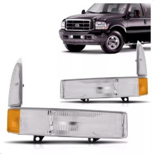 Par Pisca Seta F250 1999 00 01 02 03 04 2005 Refletor Âmbar