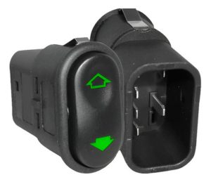 Interruptor Vidro Eletrico Universal 4 Pinos Led Verde