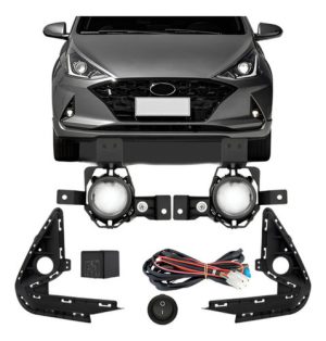 Jogo Farol Milha Neblina Auxiliar Hb20 2020 2021 Hatch Sedan