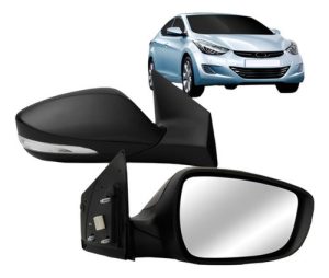 Par Retrovisor Eletrico Retratil Elantra C Pisca 2011 A 2016