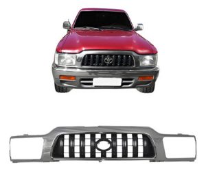 Grade Radiador Hilux Srv 2002 2003 2004 Cinza