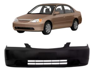 Parachoque Dianteiro Civic 2001 A 2003 S/furo Preto