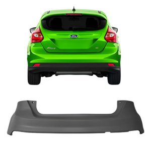 Parachoque Traseiro Focus Hatch 2015 2016 2017 S/ Sensor