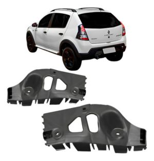 Par Reforço Parachoque Traseiro Sandero Stepway 2008 A 2014