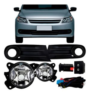 Kit Farol Milha Auxiliar Gol G5 2009 A 2012 Moldura