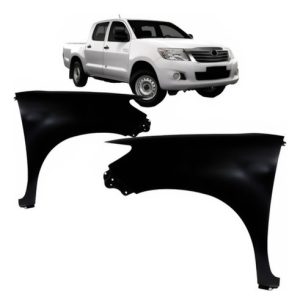 Par Paralama Hilux 4x2 2012 2013 2014  2015 Sem  Furo Pisca