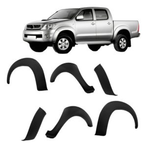 Kit Alargador 6 Pecas Paralama Hilux 2012 A 2015