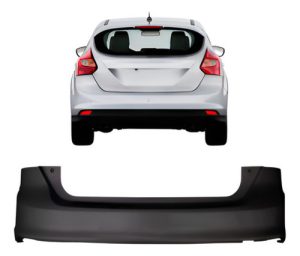 Parachoque Traseiro Focus 2014 A 2017 Hatch S/furo Sensor