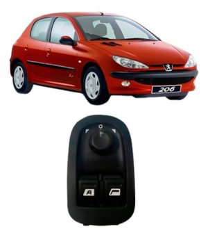 Interruptor Vidro Dianteiro C/ Retrovisor Peugeot 206 2000/,