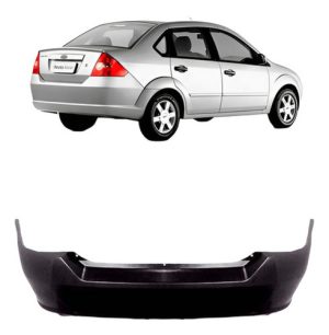 Parachoque Traseiro Fiesta Sedan 2003 2004 2005 A 2010 Preto