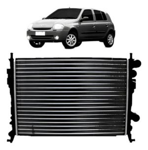 Radiador Clio 1999 00 01 02 03 A 2009 1.0/1.6 Manual Com Ar