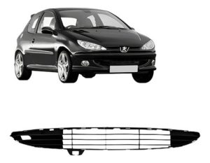 Grade Central Para Peugeot 206 98 A 04 Preto Boquinha