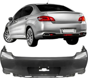 Parachoque Traseiro Para Peugeot 408 2015/16 Sem Furo Sensor