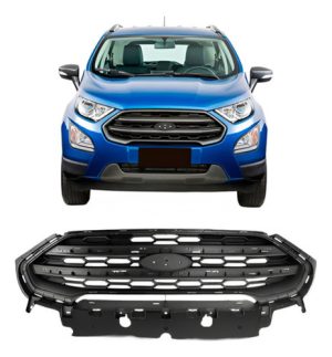 Grade Radiador Ecosport 2017 A 2019 Preto Sem Friso