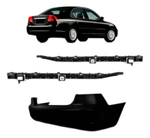 Kit Parachoque Traseiro Civic 2001 A 2005 Com Guias
