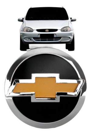 Emblema Grade Radiador Corsa Classic 2003 A 2005 C/ Dourado