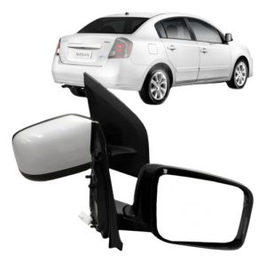Par Retrovisor Sentra 2010 A 2012 Elétrico (cabeça Quadrad