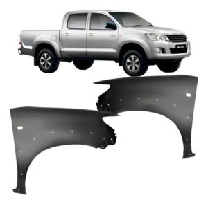 Par Paralama Hilux Srv/sw4 12 A 15 Moldura E Furo Pisca