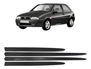 Jogo Friso Lateral Fiesta 2pts 1996 97 1998 1999 4pcs Preto