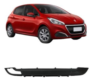 Acabamento Inferior Parachoque Para Peugeot 208 17 18