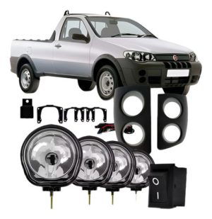 Kit Farol Auxiliar Palio Strada Adventure G3 2004 À 2008