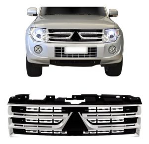 Grade Radiador Pajero Full 11 12 13 14 15 Preto E Cromado
