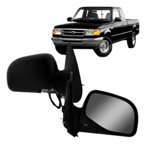 Par Retrovisor Ext Elétrico Preto Ranger 1998 A 2006 Preto
