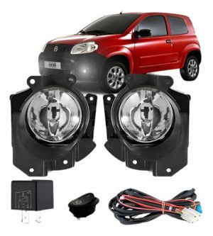 Kit Farol Milha Novo Uno Way Vivave 2010 2011 2012