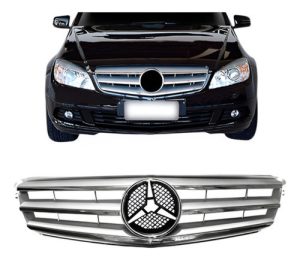Grade Mercedes C180 2008 2009 2010 11 Friso Cromado C/emblem