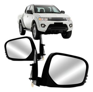 Par Retrovisor Triton 2007 A 2016 Elétrico Sem Pisca Preto