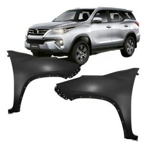 Par Paralama Hilux Sw4 2016 A 2018 C/ Furo Moldura