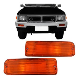Par Pisca Seta Parachoque Hilux Sw4 1996 1997 1998 Ambar