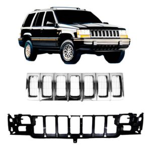 Kit Grade E Painel Frontal Grand Cherokee 1996 A 98 Cromada