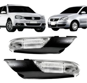 Par Pisca Retrovisor Golf Polo 2007 2008 2009 2010 2011