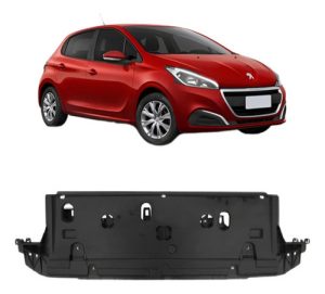 Defletor Interno Inferior Parachoque Para Peugeot 208 17 18
