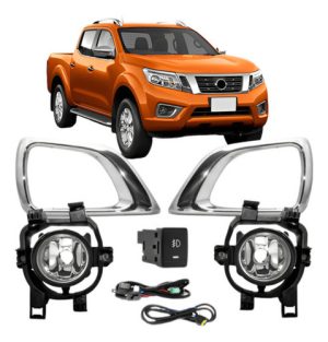Kit Farol Milha Frontier 2017 A 2018 C/ Moldura Cromada