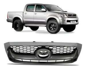 Grade Radiador Hilux Srv 2009/11 Cromado/cinza Escuro Oferta