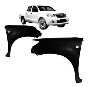 Jogo Paralama Hilux 2012/2015 S/ Furo Moldura C/ Furo Seta