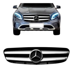 Grade Mercedes Gla 2018 2019 Prata C/friso Cromado