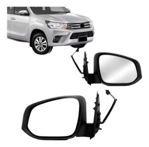 Par Retrovisor Hilux 2016 A 2021 Eletrico Sem Pisca Cromado