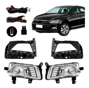 Kit Farol Milha Auxiliar Polo 2018 2019 2020 Led Drl Oferta