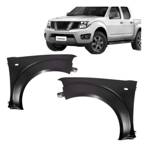 Jogo Paralama Nissan Frontier 08 09 10 11 12 Com Furo Seta